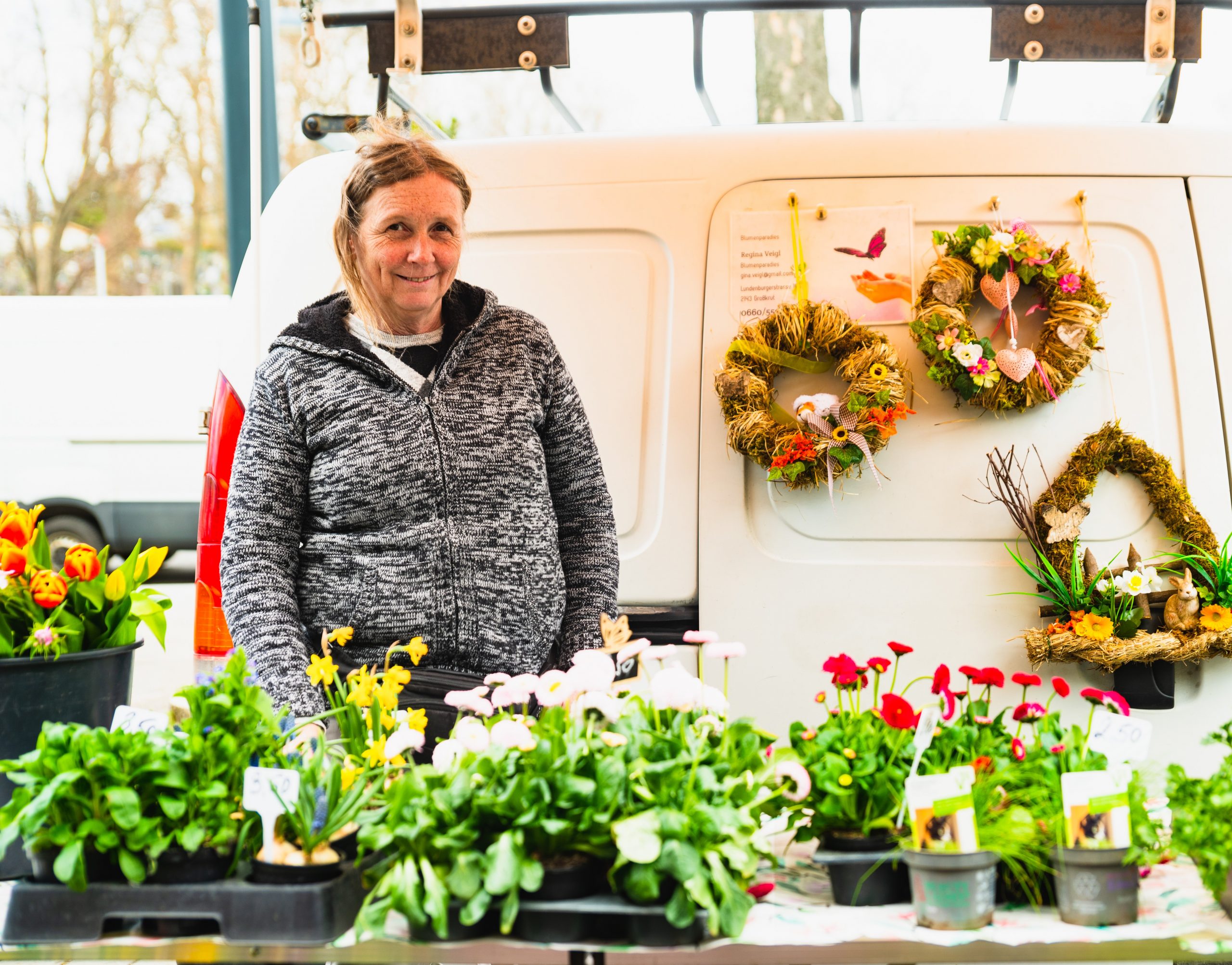 Mach's bunt mit Blumen
